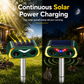 📢📢50% OFF !! ⏰Solar Powered Outdoor Waterproof Ultrasonic Animal Repeller with Flame Light and Siren Alarm High Power Variable Frequency Rodent Deterrent
