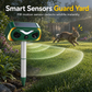 📢📢50% OFF !! ⏰Solar Powered Outdoor Waterproof Ultrasonic Animal Repeller with Flame Light and Siren Alarm High Power Variable Frequency Rodent Deterrent
