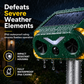 📢📢50% OFF !! ⏰Solar Powered Outdoor Waterproof Ultrasonic Animal Repeller with Flame Light and Siren Alarm High Power Variable Frequency Rodent Deterrent