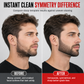 📢📢50% OFF !! ⏰Red 4-Piece Beard Shaping Tool and Hair Styling Comb Set with Neckline Hair Trimming