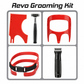 📢📢50% OFF !! ⏰Red 4-Piece Beard Shaping Tool and Hair Styling Comb Set with Neckline Hair Trimming