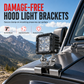 📢📢50% OFF !! ⏰1 Pair Car Engine Hood LED Light Bar Mounting Brackets Clamp Holders for Work Lights Modification