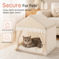 📢📢50% OFF !! ⏰Semi-Enclosed Indoor Pet Tent House – Cloud-Like Thickened Padding for Joint Relief, Breathable Mesh Roof & Draft-Free Secure Design – All-Season Cozy Sanctuary for Cats & Dogs in Any Corner 🐾
