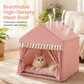 📢📢50% OFF !! ⏰Semi-Enclosed Indoor Pet Tent House – Cloud-Like Thickened Padding for Joint Relief, Breathable Mesh Roof & Draft-Free Secure Design – All-Season Cozy Sanctuary for Cats & Dogs in Any Corner 🐾