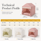 📢📢50% OFF !! ⏰Semi-Enclosed Indoor Pet Tent House – Cloud-Like Thickened Padding for Joint Relief, Breathable Mesh Roof & Draft-Free Secure Design – All-Season Cozy Sanctuary for Cats & Dogs in Any Corner 🐾