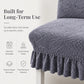 📢📢50% OFF !! ⏰Stretch Jacquard Dining Chair Cover Thickened Full Coverage Straight Back Slipcover Cat Scratch Resistant and Durable