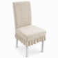 📢📢50% OFF !! ⏰Stretch Jacquard Dining Chair Cover Thickened Full Coverage Straight Back Slipcover Cat Scratch Resistant and Durable