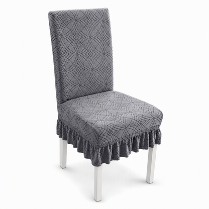 📢📢50% OFF !! ⏰Stretch Jacquard Dining Chair Cover Thickened Full Coverage Straight Back Slipcover Cat Scratch Resistant and Durable