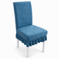 📢📢50% OFF !! ⏰Stretch Jacquard Dining Chair Cover Thickened Full Coverage Straight Back Slipcover Cat Scratch Resistant and Durable