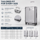 📢📢50% OFF !! ⏰Thickened Waterproof Clear Luggage Cover Wear Resistant Transparent Suitcase Protective Dust Cover