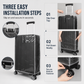 📢📢50% OFF !! ⏰Thickened Waterproof Clear Luggage Cover Wear Resistant Transparent Suitcase Protective Dust Cover