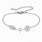 📢📢50% OFF !! ⏰Adjustable Stainless Steel Chain Charm Bracelet featuring Cross Pentagram and Witch Knot Pendants