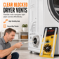 📢📢50% OFF !! ⏰Rotary Chimney and Dryer Duct Cleaning Brush Kit with Flexible Rods and Nylon Brush Head for Boiler and Pipe Cleaning
