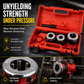 📢📢40% OFF !! ⏰Manual Pipe Threading Tool Kit with Ratchet Handle and Die Heads