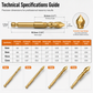 📢📢50% OFF !! ⏰Super Hard Eccentric Slanted Head Drill Bits for Ceramic Tile Glass Concrete and Cement Wall Drilling