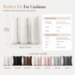 Nordic Soft Velvet Patchwork Throw Pillow Cover 45x45cm Square Plush Cushion Case for Sofa Living Room