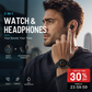 📢📢50% OFF !! ⏰2-in-1 smartwatch with built-in wireless earbuds 🎧️